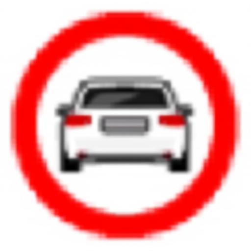 Verkehrsschild oder Symbol für Strafe/Bußgeld